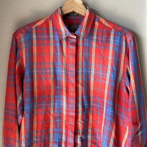 JOHN HENRY Womens Palid Long Sleeve Button Down Shirt